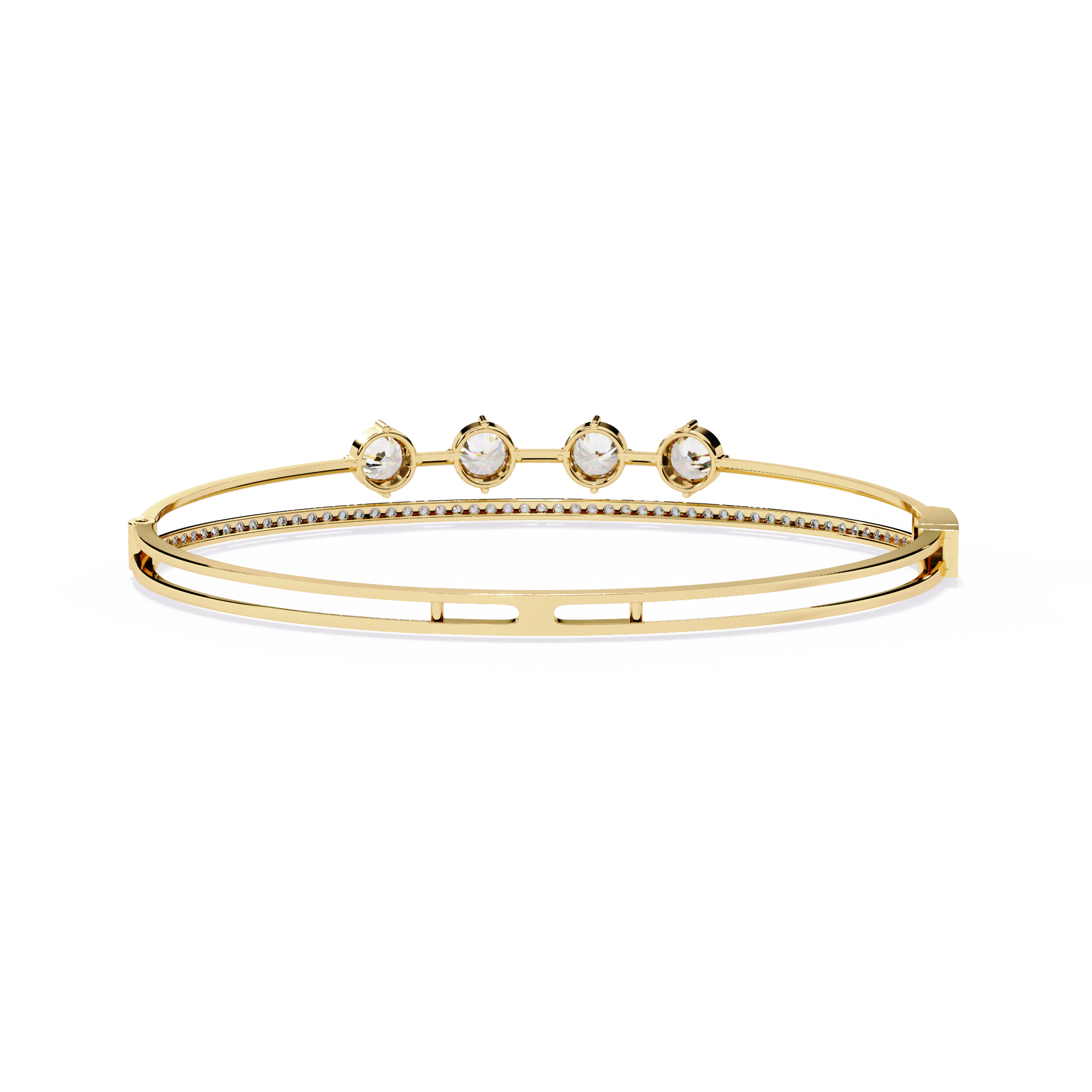 Solitairekart 2.32ct Four-Stone Diamond Bracelet-HI Color, VS-SI Clarity